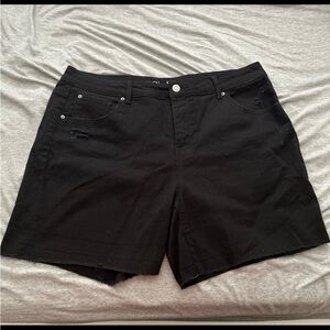 Black Jean Shorts